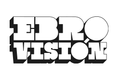 Logo en blanco y negro de Ebrovisión